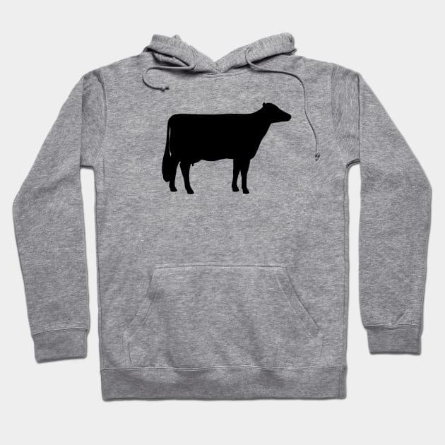 Holstein Cow Silhouette Hoodie by Coffee Squirrel